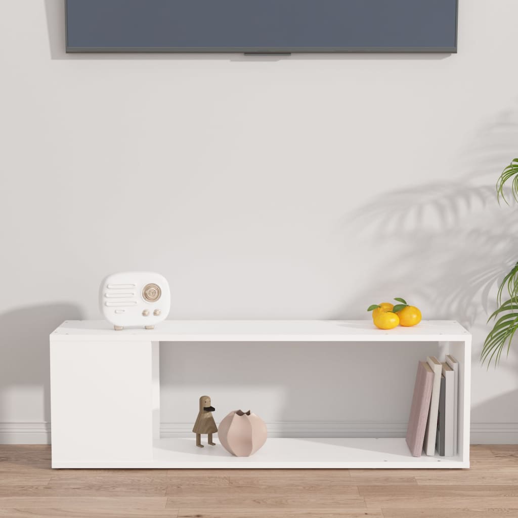 TV-Schrank Weiß 100x24x32 cm Holzwerkstoff - Pazzar.ch