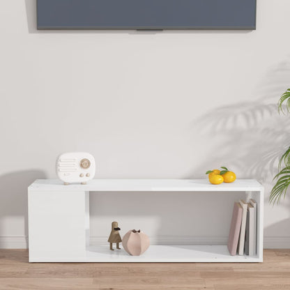 TV-Schrank Hochglanz-Weiß 100x24x32 cm Holzwerkstoff - Pazzar.ch
