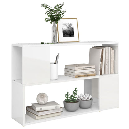 Bücherregal Hochglanz-Weiß 100x24x63 cm Holzwerkstoff - Pazzar.ch