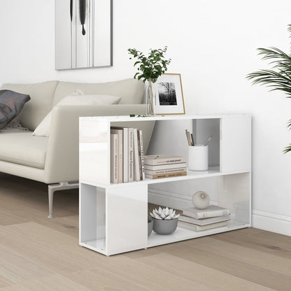 Bücherregal Hochglanz-Weiß 100x24x63 cm Holzwerkstoff - Pazzar.ch