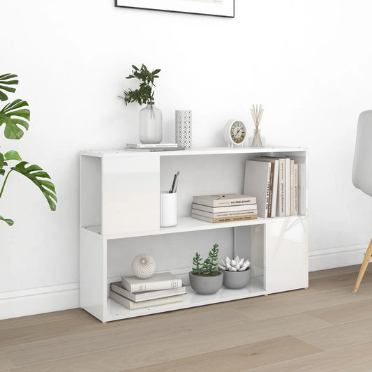 Bücherregal Hochglanz-Weiß 100x24x63 cm Holzwerkstoff - Pazzar.ch