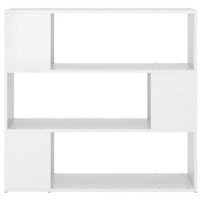 Bücherregal Raumteiler Hochglanz-Weiß 100x24x94 cm - Pazzar.ch
