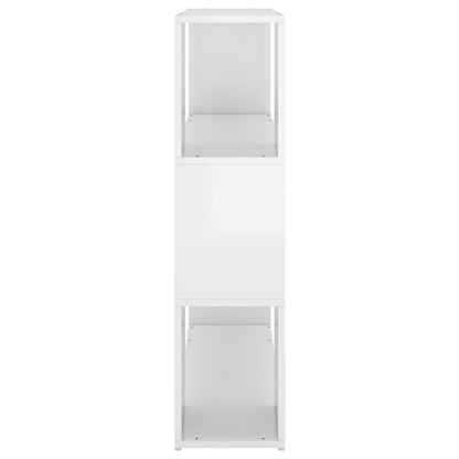 Bücherregal Raumteiler Hochglanz-Weiß 100x24x94 cm - Pazzar.ch