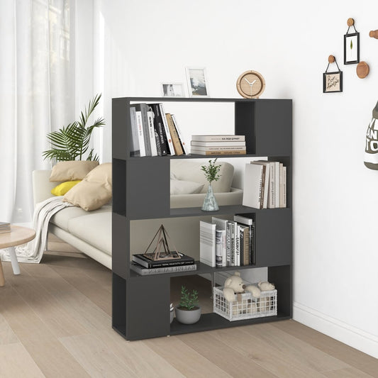 Bücherregal Raumteiler Grau 100x24x124 cm - Pazzar.ch