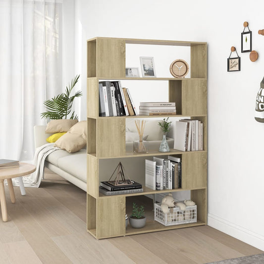 Bücherregal Raumteiler Sonoma-Eiche 100x24x155 cm Holzwerkstoff - Pazzar.ch