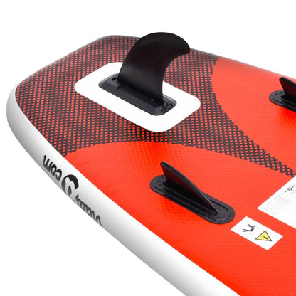 SUP-Board-Set Aufblasbar Rot 300x76x10 cm - Pazzar.ch