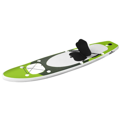 SUP-Board-Set Aufblasbar Grün 300x76x10 cm - Pazzar.ch
