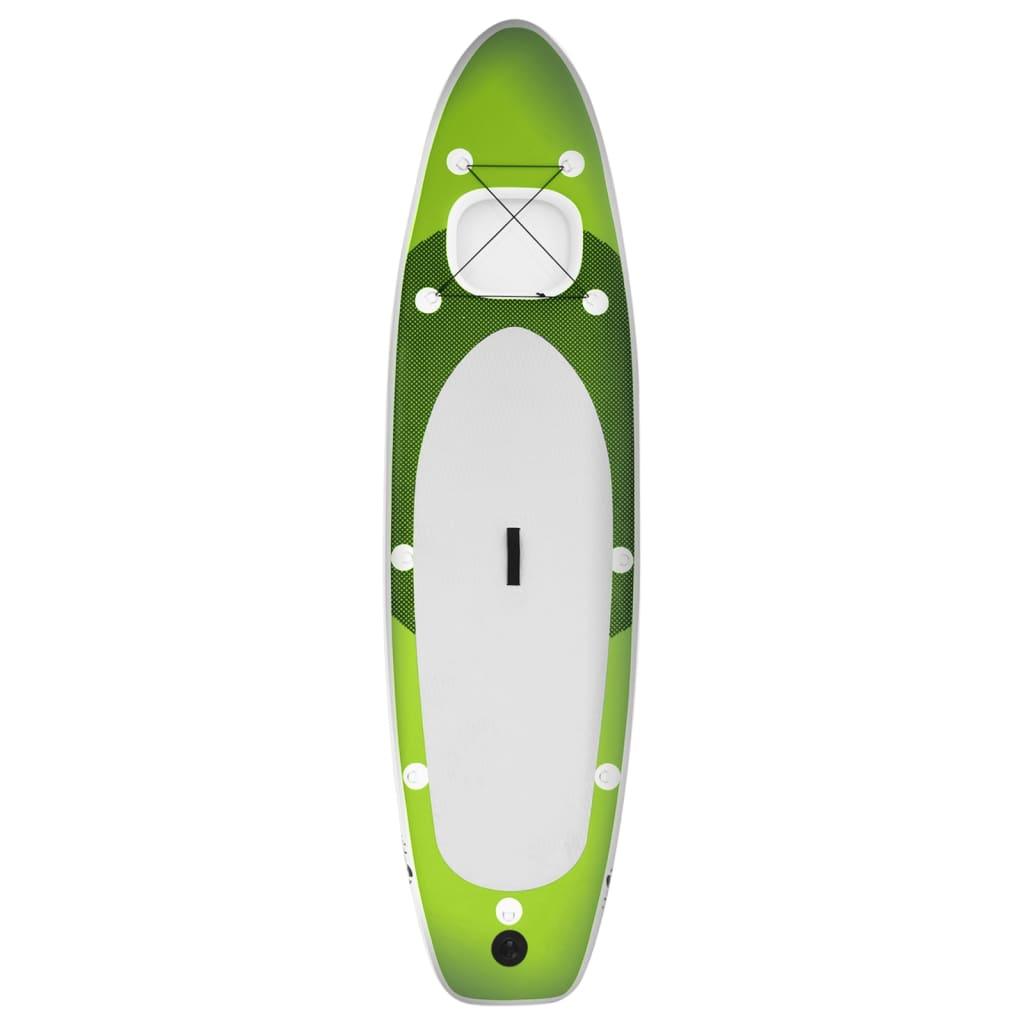 SUP-Board-Set Aufblasbar Grün 300x76x10 cm - Pazzar.ch