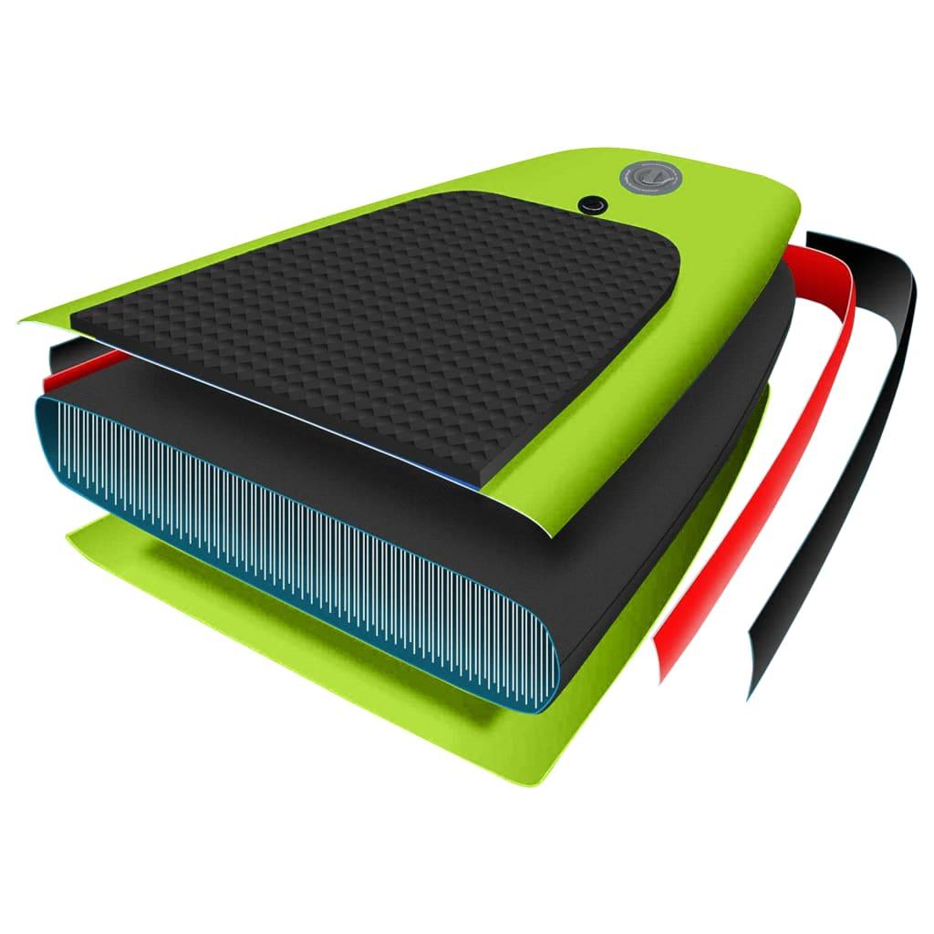 SUP-Board-Set Aufblasbar Grün 300x76x10 cm - Pazzar.ch