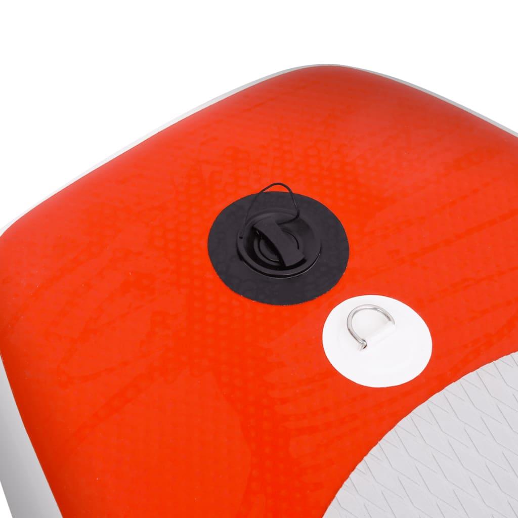 SUP-Board-Set Aufblasbar Rot 330x76x10 cm - Pazzar.ch