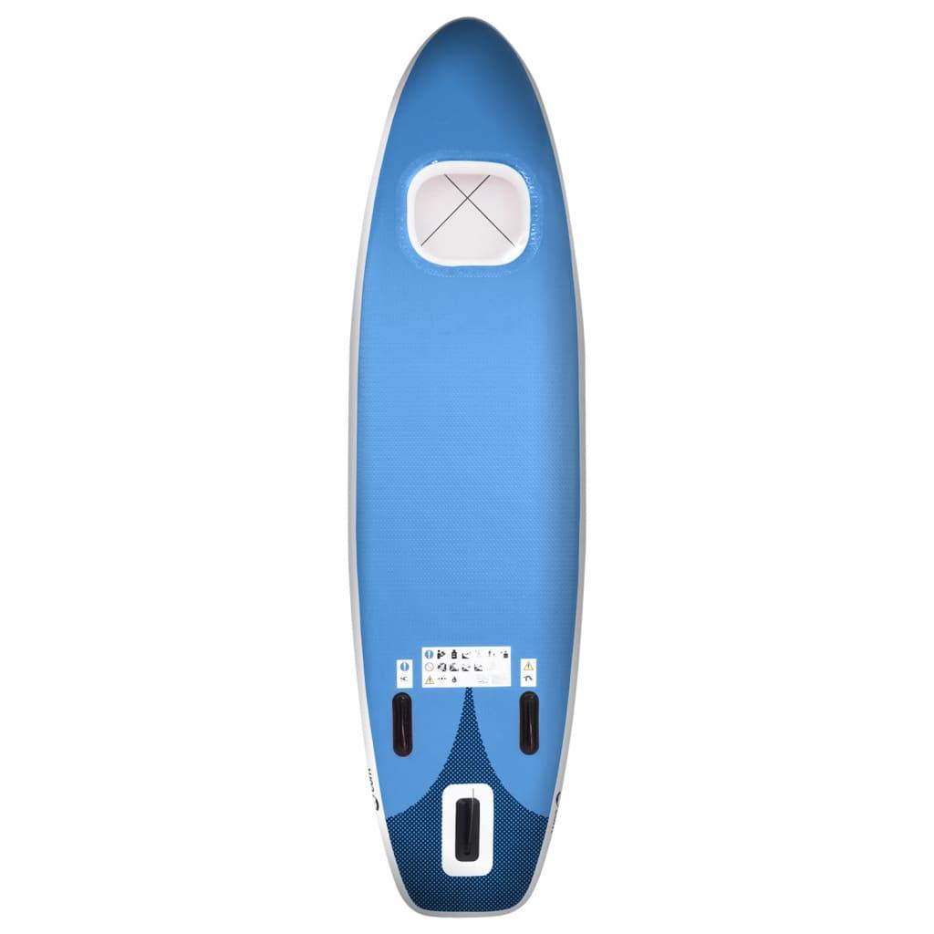 SUP-Board-Set Aufblasbar Marineblau 360x81x10 cm - Pazzar.ch