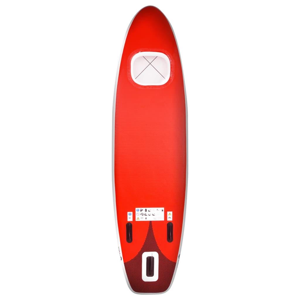 SUP-Board-Set Aufblasbar Rot 360x81x10 cm - Pazzar.ch