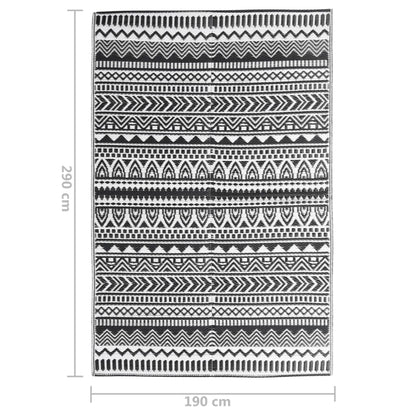 Outdoor-Teppich Schwarz 190x290 cm PP - Pazzar.ch