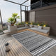 Outdoor-Teppich ARAKIL Schwarz 190x290 cm PP