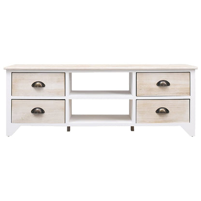 TV-Schrank 108x30x40 cm Massivholz Paulownia - Pazzar.ch