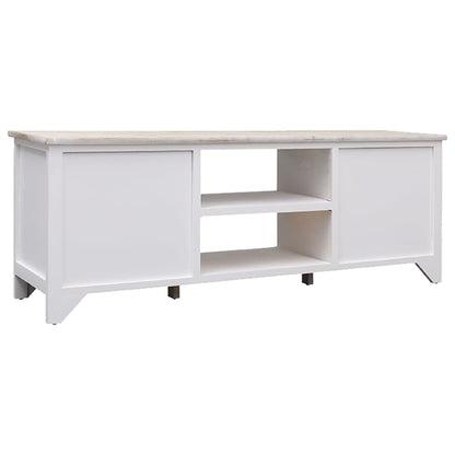 TV-Schrank 108x30x40 cm Massivholz Paulownia - Pazzar.ch