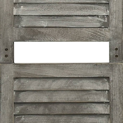 5-tlg. Raumteiler Grau 179x166 cm Massivholz - Pazzar.ch