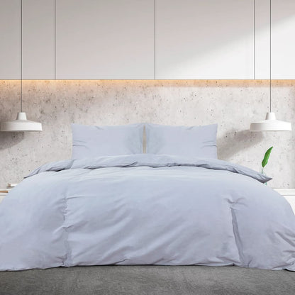 Bettwäsche-Set Grau 260x240 cm Leichte Mikrofaser - Pazzar.ch
