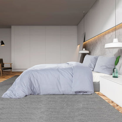 Bettwäsche-Set Grau 260x240 cm Leichte Mikrofaser - Pazzar.ch