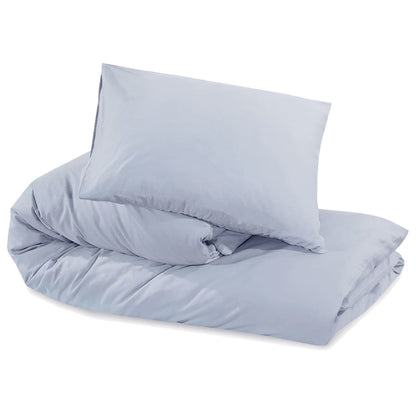 Bettwäsche-Set Grau 260x240 cm Leichte Mikrofaser - Pazzar.ch