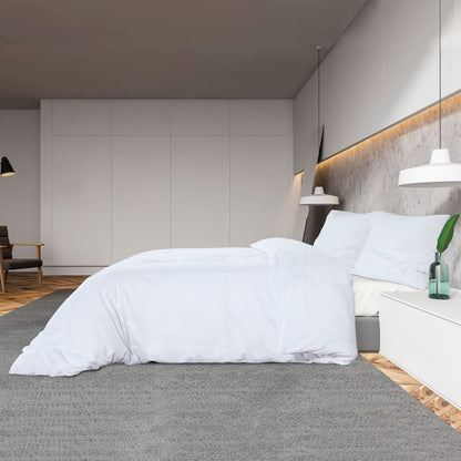 Bettwäsche-Set Weiß 200x220 cm Leichte Mikrofaser - Pazzar.ch