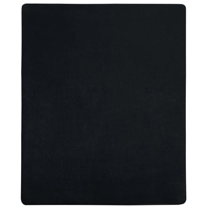 Spannbettlaken 2 Stk. Jersey Schwarz 140x200 cm Baumwolle - Pazzar.ch