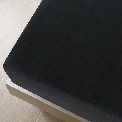 Spannbettlaken 2 Stk. Jersey Schwarz 140x200 cm Baumwolle - Pazzar.ch