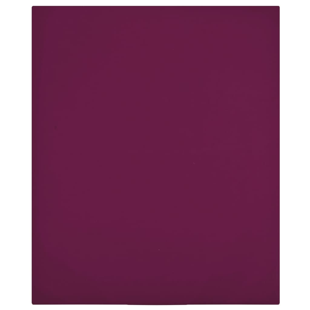 Spannbettlaken 2 Stk. Jersey Bordeauxrot 140x200 cm Baumwolle - Pazzar.ch