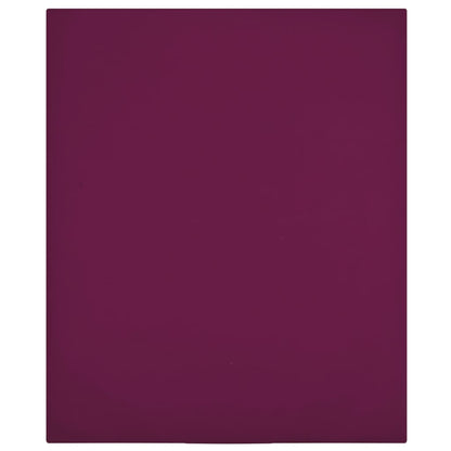 Spannbettlaken 2 Stk. Jersey Bordeauxrot 140x200 cm Baumwolle - Pazzar.ch
