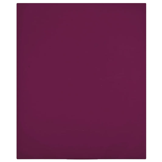 Spannbettlaken 2 Stk. Jersey Bordeauxrot 160x200 cm Baumwolle - Pazzar.ch