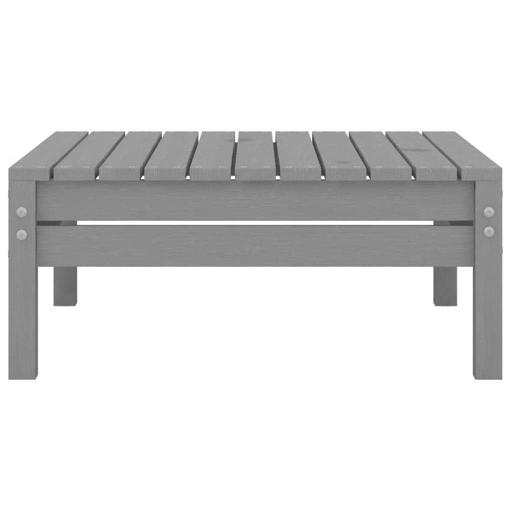 3-tlg. Garten-Lounge-Set Massivholz Kiefer Grau - Pazzar.ch