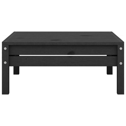 3-tlg. Garten-Lounge-Set Massivholz Kiefer Schwarz - Pazzar.ch
