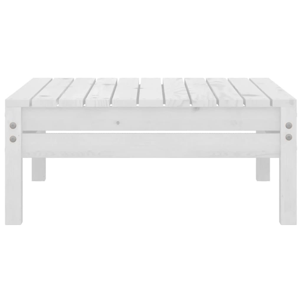 3-tlg. Garten-Lounge-Set Massivholz Kiefer Weiß - Pazzar.ch