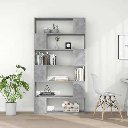 Bücherregal Raumteiler Betongrau 100x24x188 cm - Pazzar.ch