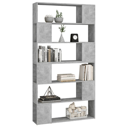 Bücherregal Raumteiler Betongrau 100x24x188 cm - Pazzar.ch