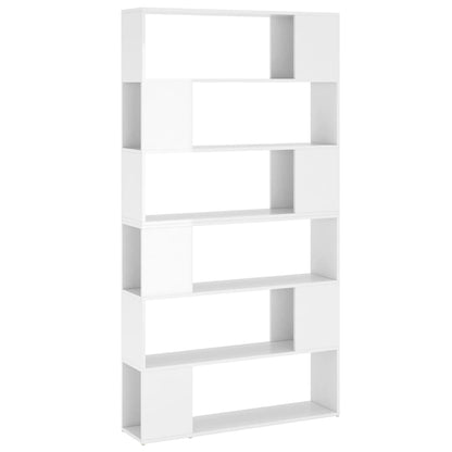 Bücherregal Raumteiler Hochglanz-Weiß 100x24x188 cm - Pazzar.ch