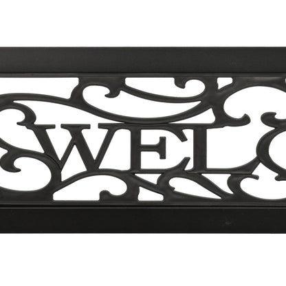 Gartenbank 125 cm Stahl Schwarz - Pazzar.ch