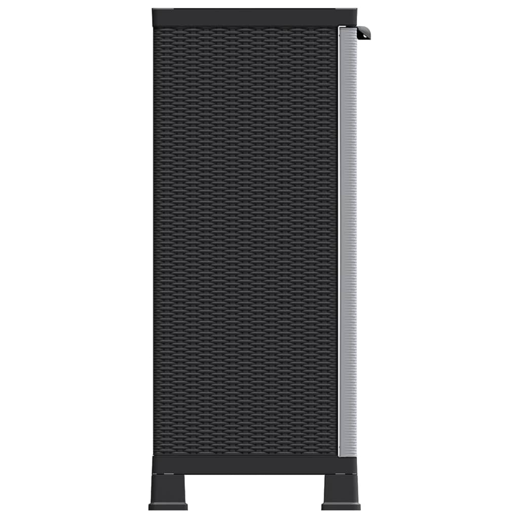 Kunststoffschrank 68x39x92 cm Rattan-Design - Pazzar.ch