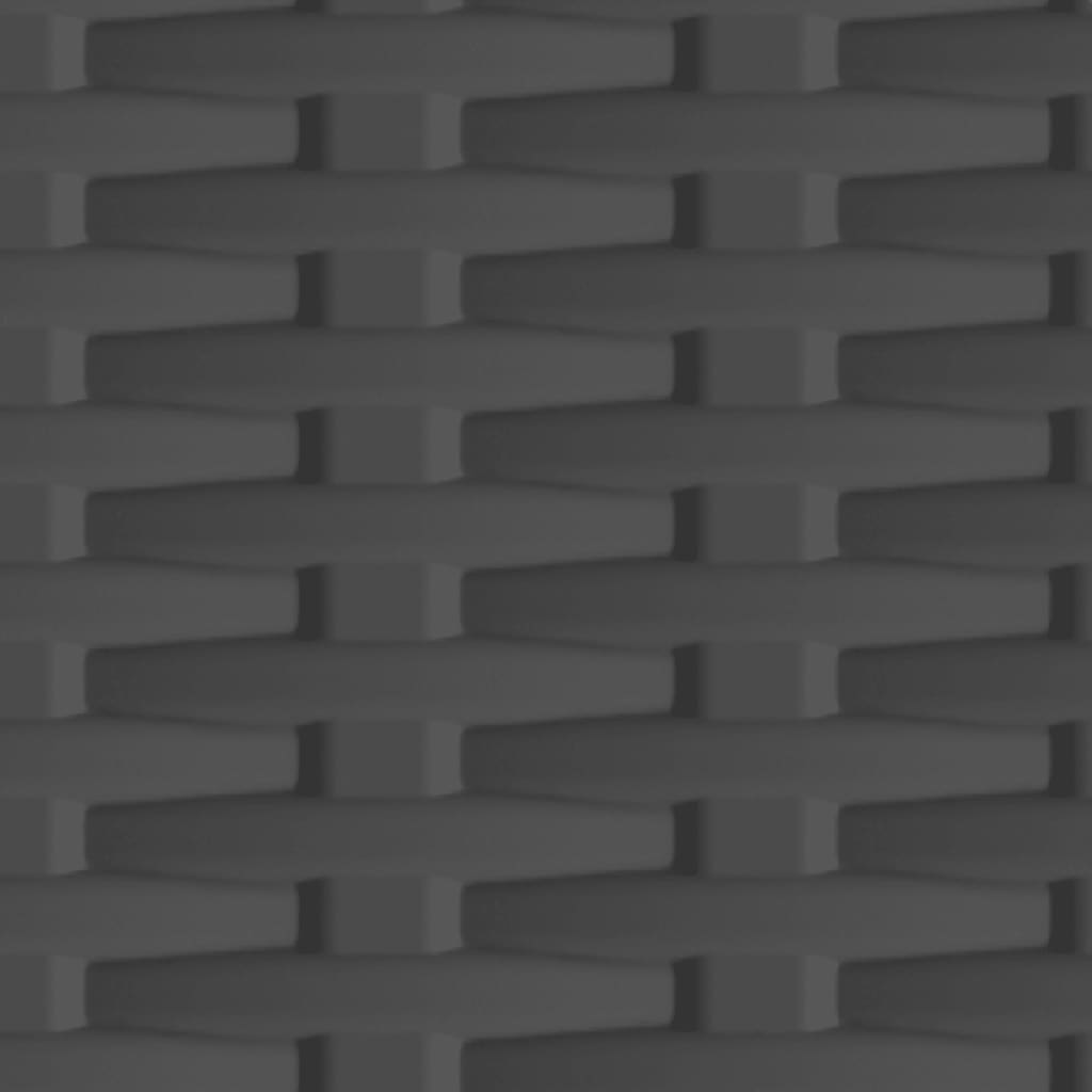 Kunststoffschrank 68x39x171,5 cm Rattan-Design