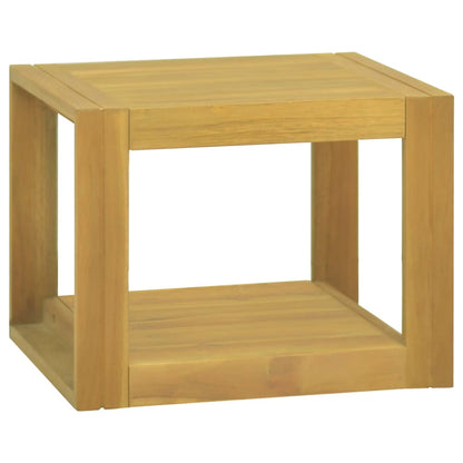Wand-Badregal 45x45x35 cm Massivholz Teak - Pazzar.ch