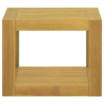 Wand-Badregal 45x45x35 cm Massivholz Teak - Pazzar.ch