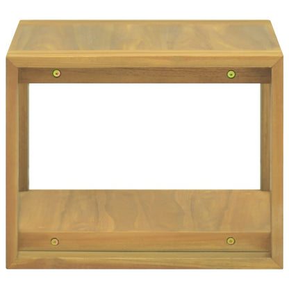 Wand-Badregal 45x45x35 cm Massivholz Teak - Pazzar.ch