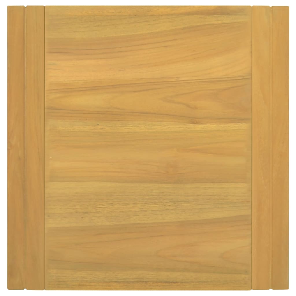 Wand-Badregal 45x45x35 cm Massivholz Teak - Pazzar.ch