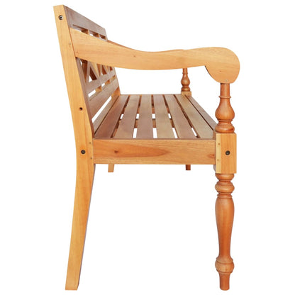 Batavia-Bank Hellbraun 123 cm Massivholz Mahagoni - Pazzar.ch