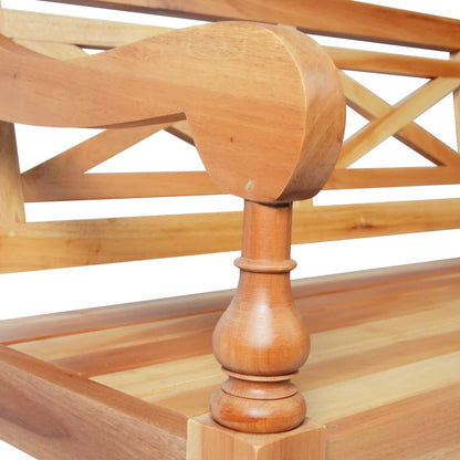 Batavia-Bank Hellbraun 123 cm Massivholz Mahagoni - Pazzar.ch