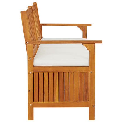 Truhenbank mit Kissen 170 cm Massivholz Akazie - Pazzar.ch