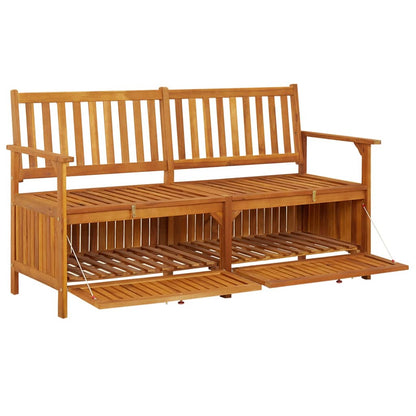 Truhenbank 148 cm Massivholz Akazie - Pazzar.ch