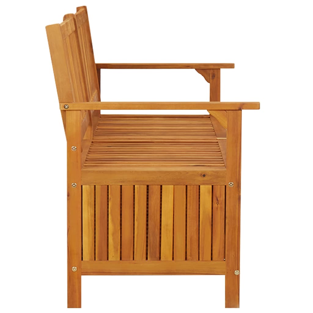 Truhenbank 148 cm Massivholz Akazie - Pazzar.ch