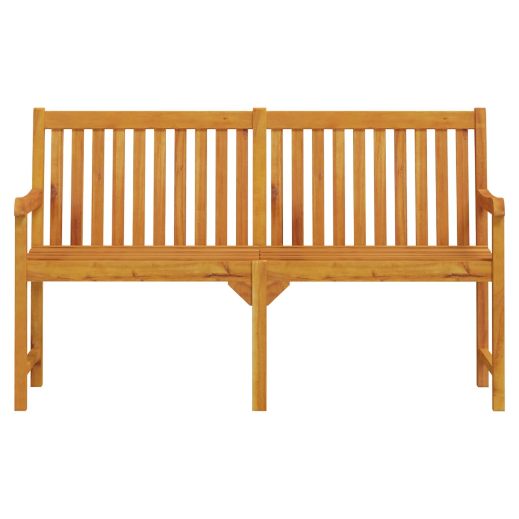 Gartenbank 150 cm Massivholz Akazie - Pazzar.ch