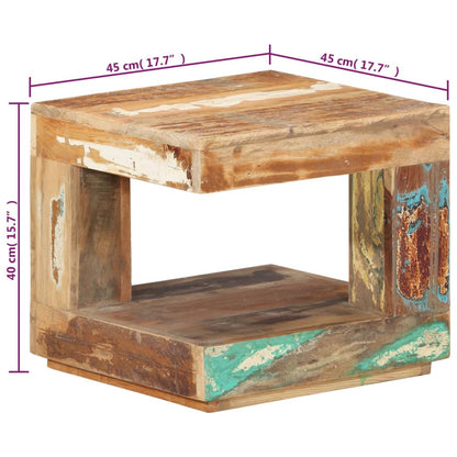 Couchtisch 45x45x40 cm Altholz Massiv - Pazzar.ch